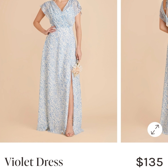 Birdy Grey Light Blue Floral Wedding Dress - Picture 1 of 10